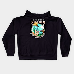 Leave Me Alone I'm Only Talking To My Horse Today Kids Hoodie